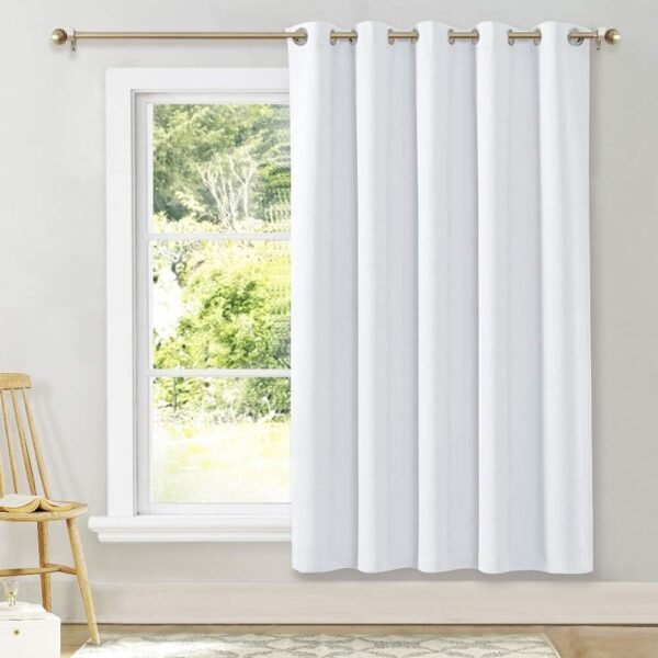 Folding Style Door Panel for Doorways and Closets, Insulated Privacy Door Divider, 96 Inch Length