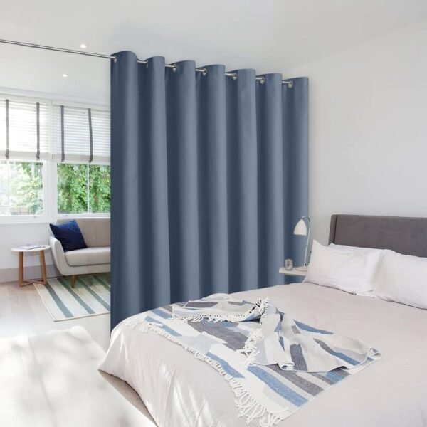 French Door Privacy Panel, Solid Blackout Door Cover for Glass Doors and Patio Openings, 54 x 72 Inch