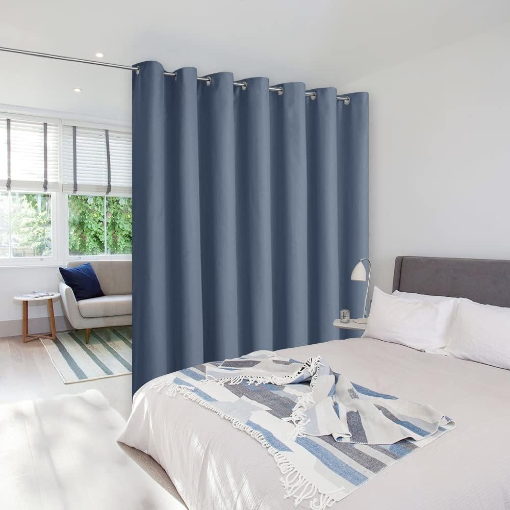 French Door Privacy Panel, Solid Blackout Door Cover for Glass Doors and Patio Openings, 54 x 72 Inch