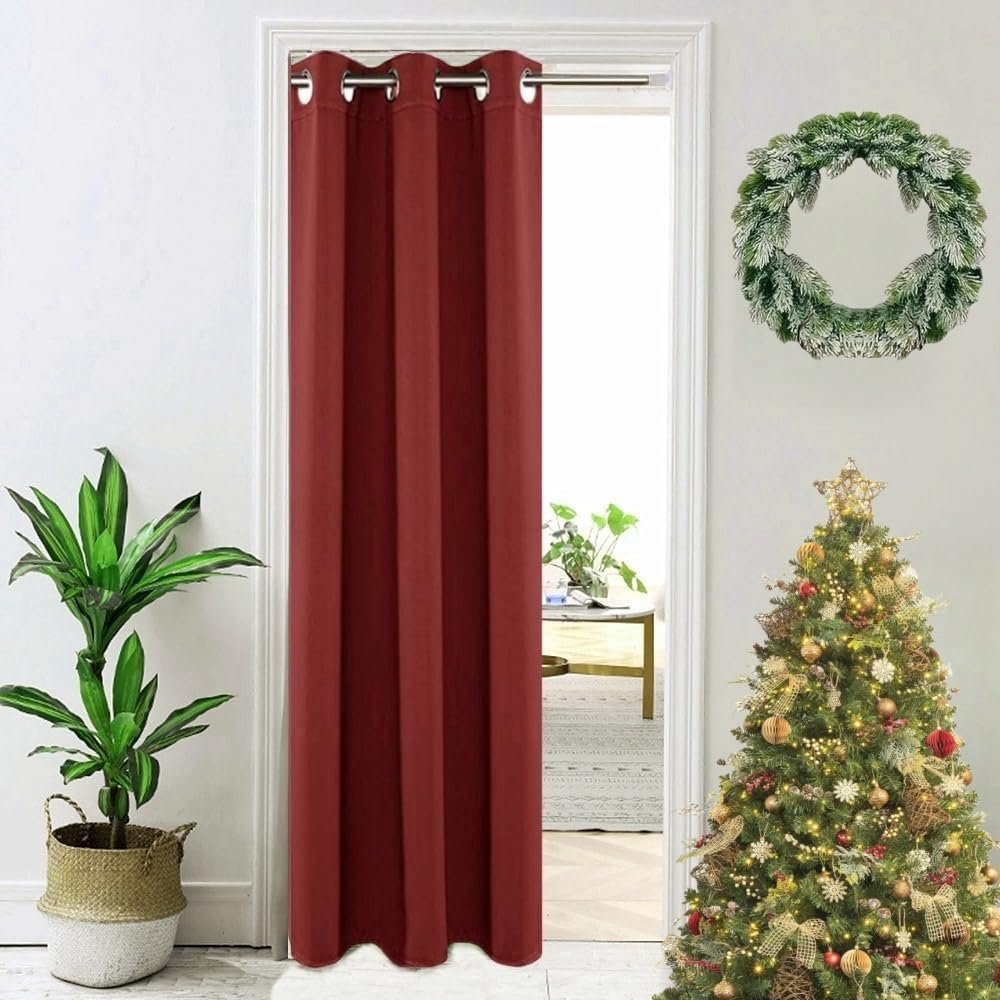 Front Door Sidelight Panel, Room Darkening Privacy Door Cover for Narrow Glass Openings, 12 x 30 Inch