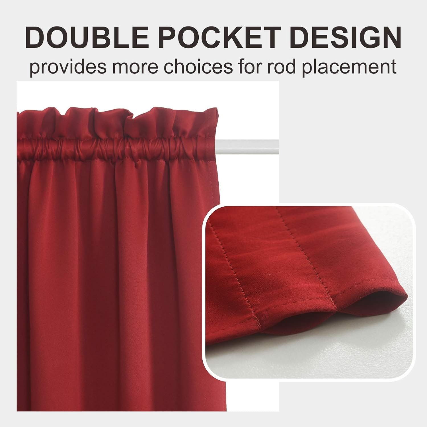 Lightweight Sheer Door Panels, Elegant Light Filtering Door Covers for Living Room and Patio Openings, 108 Inch Length, 2 Panels - Image 2