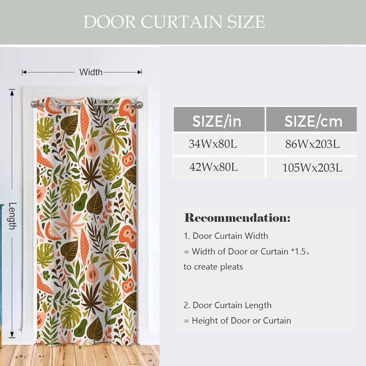 Extra Wide Room Divider Door Panel, Thermal Insulated Door Cover for Sliding Openings, 100 x 84 Inch - Image 2