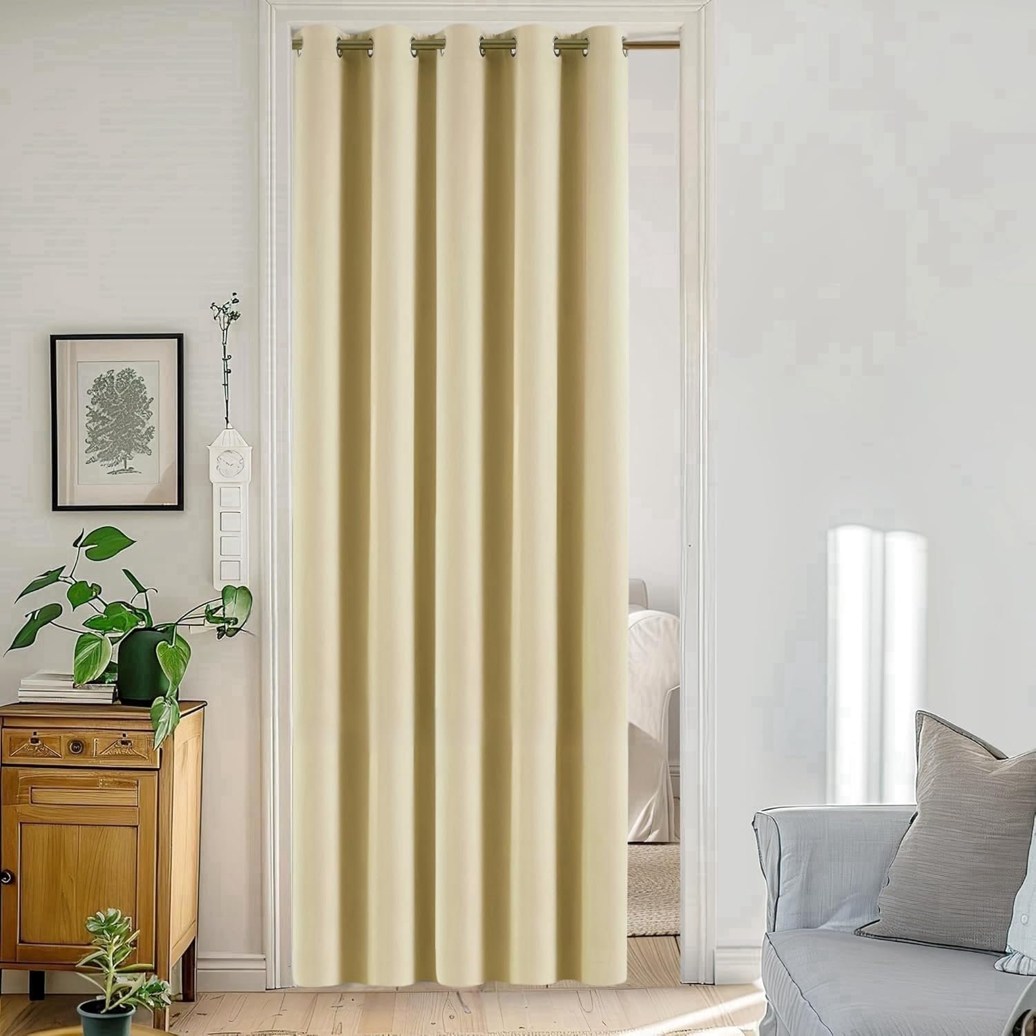 Accordion Style Door Panel for Closets and Room Separation, Folding Door Divider, 39 x 78 Inch