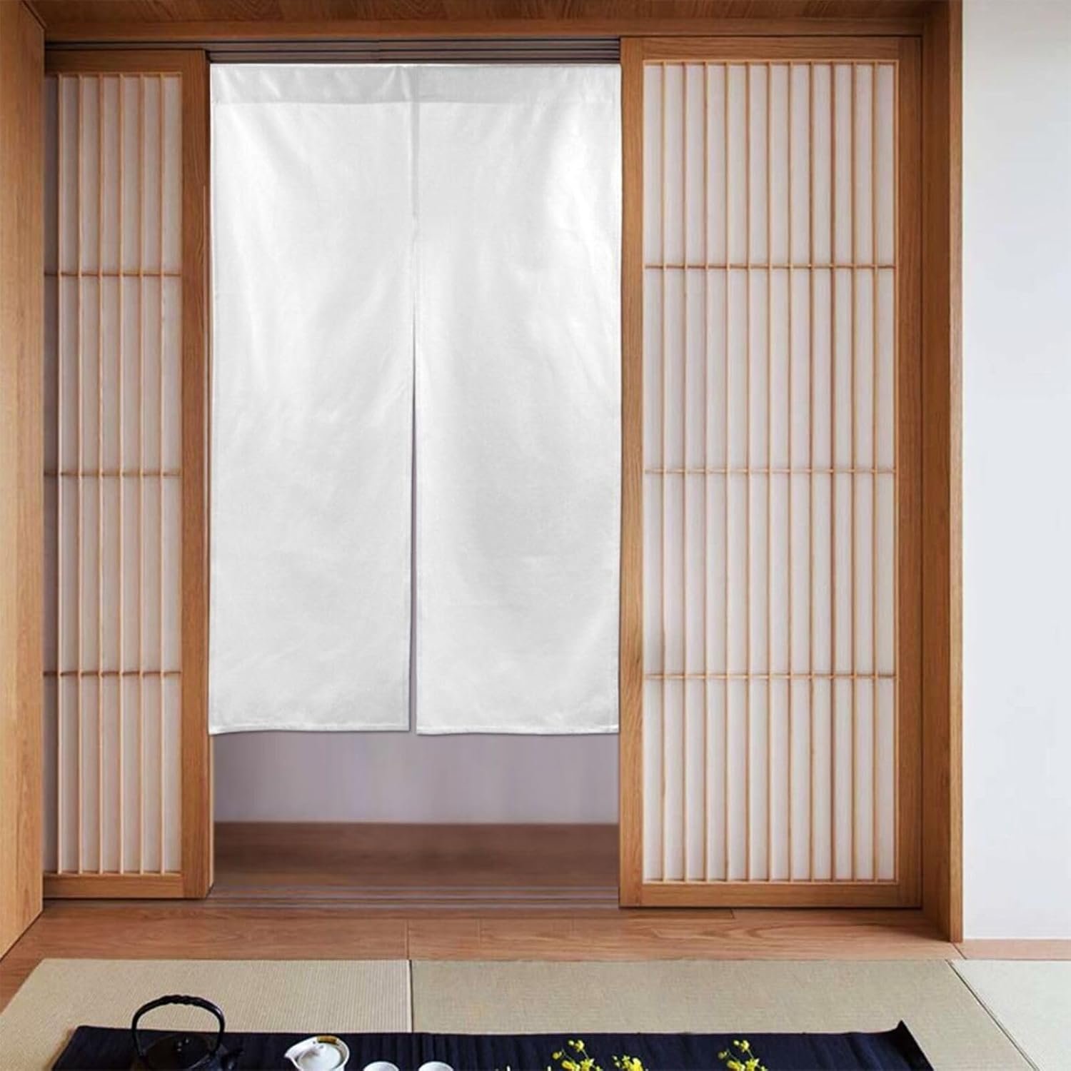 Farmhouse Blackout French Door Cover, Thermal Privacy Door Panel for Decorative Openings, 25 x 72 Inch - Image 2