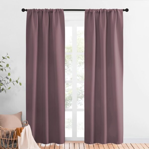 Insulated Doorway Divider Panel for Open Closets and Bedrooms, Decorative Leaf Pattern Door Cover, 39 x 70 Inch