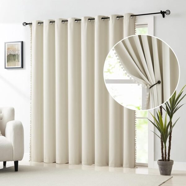 Magnetic Folding Door Panel for Bedrooms, Closets and Interior Doorways, Full Blackout Privacy Divider, 42 x 78 Inch