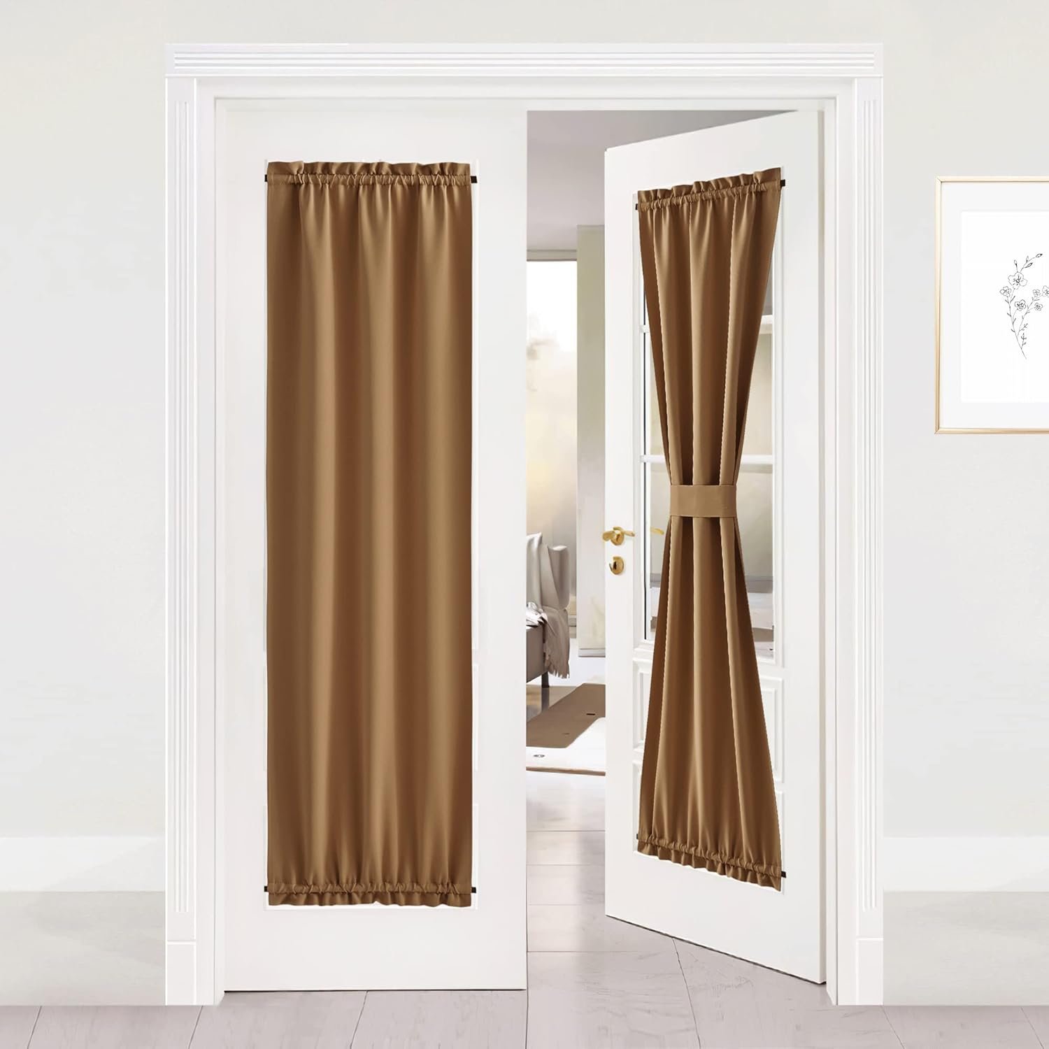 Geometric Pattern Door Panels for Living Room and Bedroom, 96 Inch Length, 2 Panels
